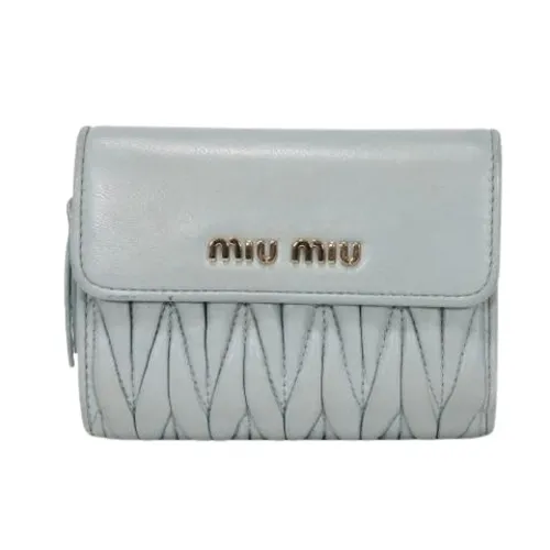 Pre-owned Leather Wallet - Miu Miu Pre-owned - Modalova