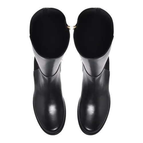Black fabric and leather boots - Baldinini - Modalova