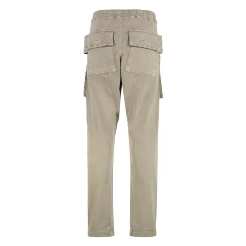 Coated Cargo Trousers with Drawstring - Rick Owens - Modalova