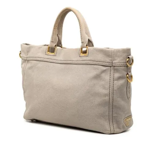 Pre-owned Vintage Canvas Tote Bag - Prada Vintage - Modalova