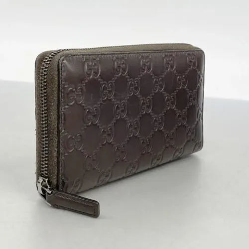 Pre-owned Leather Wallet - Gucci Vintage - Modalova