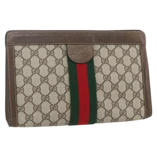 Pre-owned Canvas Clutch - Gucci Vintage - Modalova