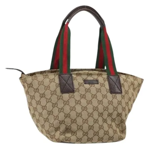 Pre-owned Canvas Handbag - Gucci Vintage - Modalova