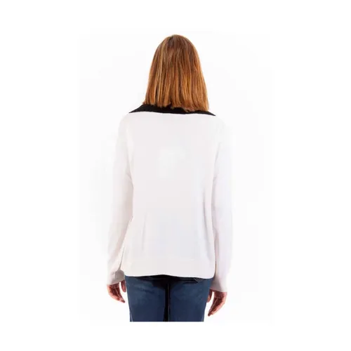 White Wool Long Sleeve Sweater - Love Moschino - Modalova