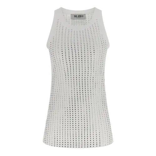 Rhinestone Tank Top - The Attico - Modalova