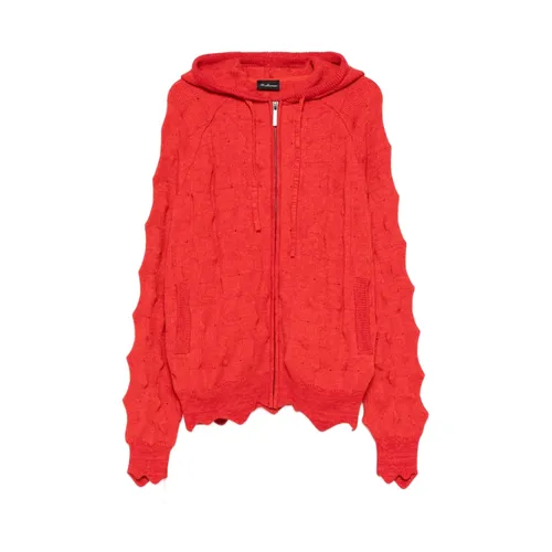 Cable Knit Zip Sweatshirt - Madfrenzy - Modalova