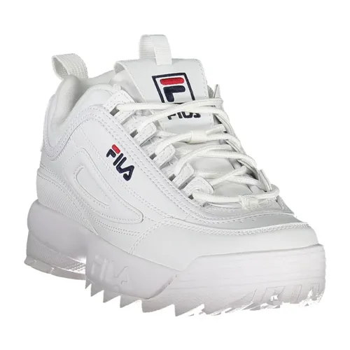 White Polyester Sneaker with Contrasting Details - Fila - Modalova