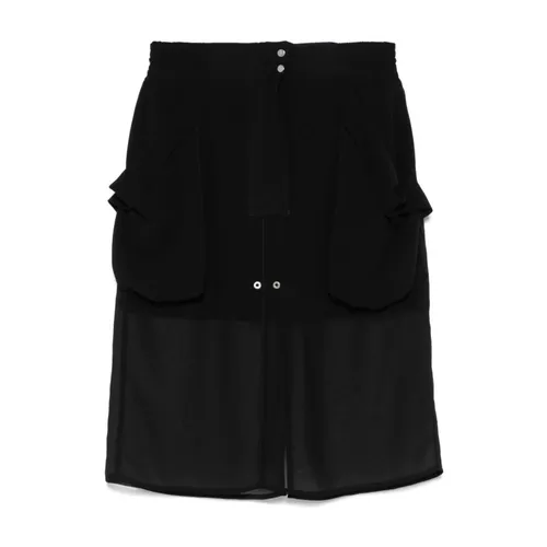 Casual Black Polyester Skirt - Pinko - Modalova