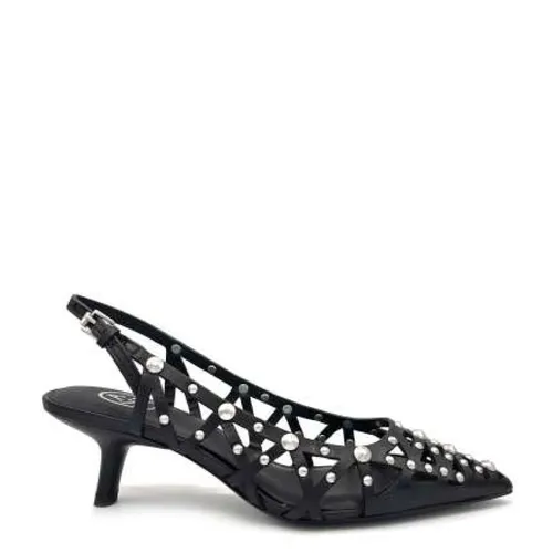 Studded Leather Slingback Heels - ASH - Modalova