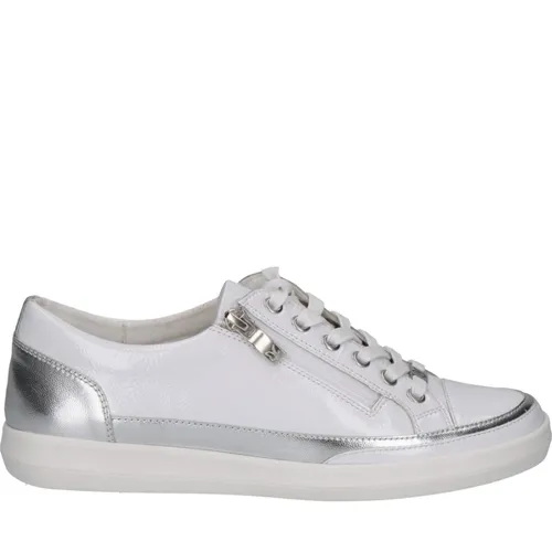 White Silver Sneakers for Women - Caprice - Modalova