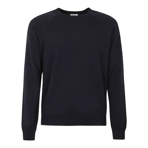 Maglione girocollo in cashmere blu - Malo - Modalova