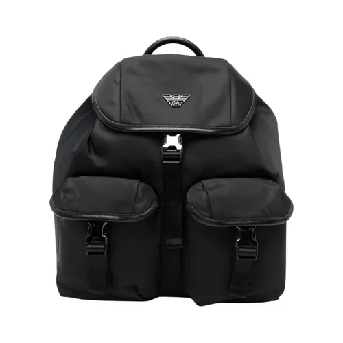 Nylon Backpack - Emporio Armani - Modalova