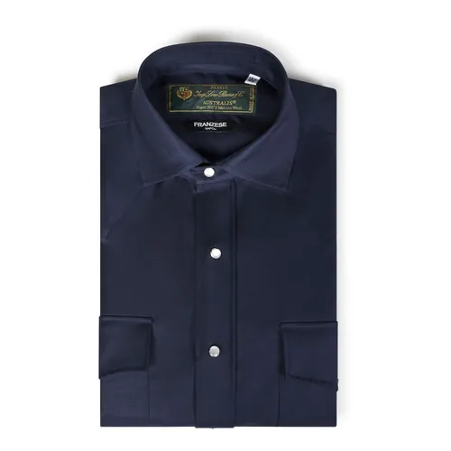 Camicia Blu Stile Pronta Sartoria - Franzese Collection - Modalova
