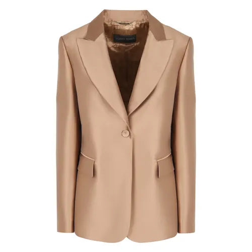 Satin Blazer - Alberta Ferretti - Modalova