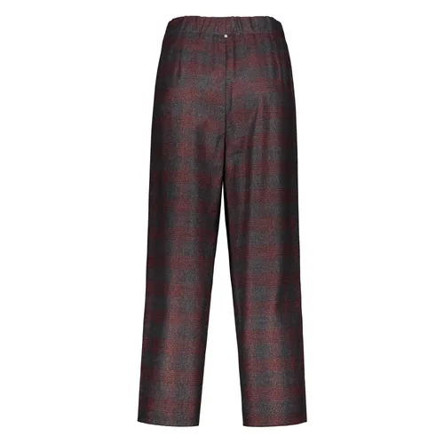 Jacquard motif wool trousers - Lorena Antoniazzi - Modalova