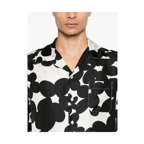 Floral Print Silk Camp Collar Shirt - Marni - Modalova