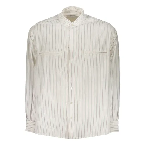 Striped Mandarin Collar Shirt - Ambush - Modalova