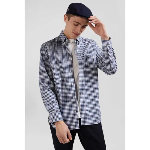 Camicia in popeline di cotone blu navy - Eden Park - Modalova