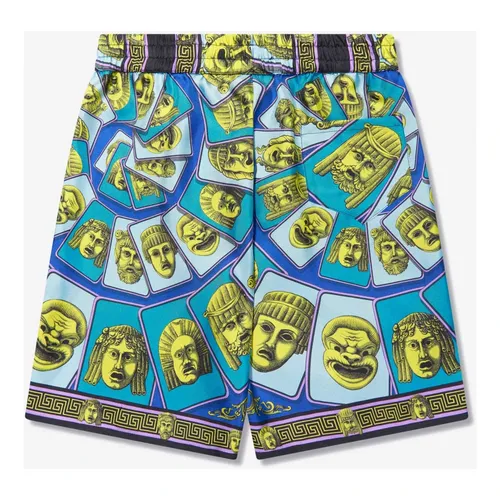 Maschere Silk Shorts - Versace - Modalova