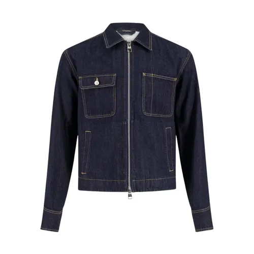 Zipped Denim Jacket - Alexander McQueen - Modalova