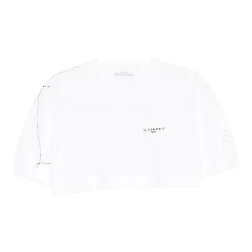 White Logo Print Cotton T-shirt - Givenchy - Modalova