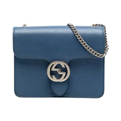 Pre-owned Leather Shoulder Bag - Gucci Vintage - Modalova