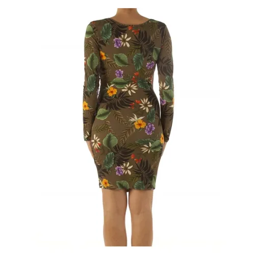 Floral Cross-Neck Dress - Liu Jo - Modalova