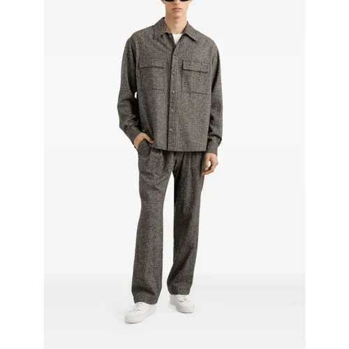 Alpaca Wool Check Shirt - Dolce & Gabbana - Modalova