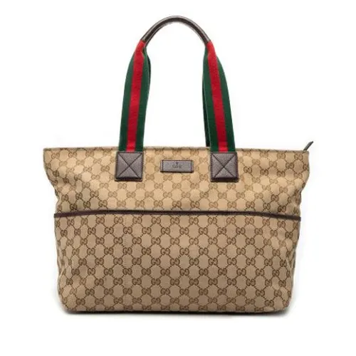 Pre-owned Canvas Tote - Gucci Vintage - Modalova