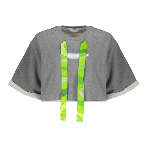 Cropped Sweatshirt - Pucci - Modalova