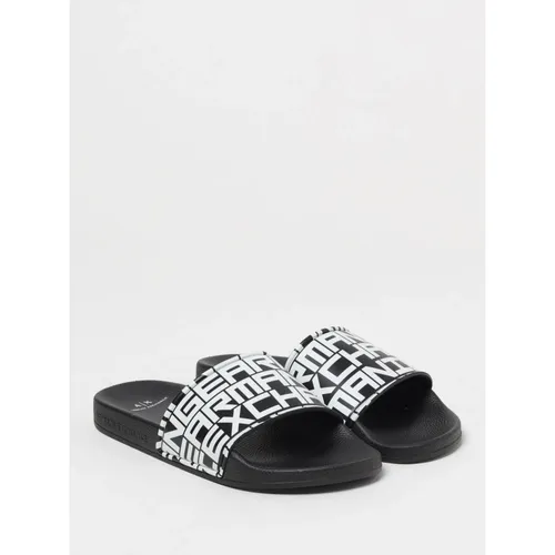 Modern Black Men's Sandals - Armani Exchange - Modalova