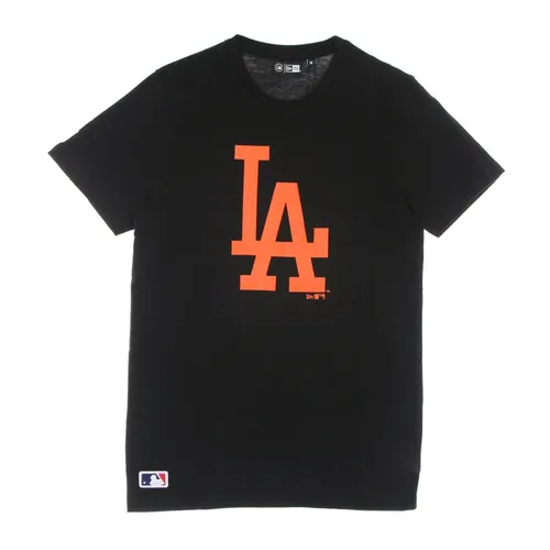 Dodgers Logo Tee Black/Orange - New Era - Modalova