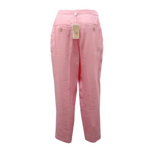 Linen and Viscose Cropped Pants - Michael Kors - Modalova