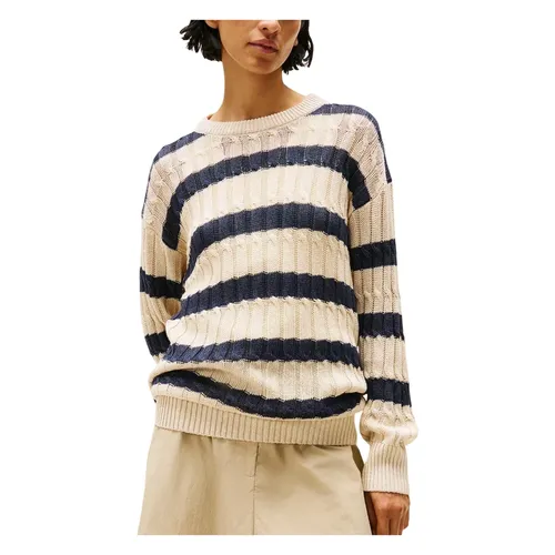 Linen Cable LS C-Nk - Tommy Hilfiger - Modalova