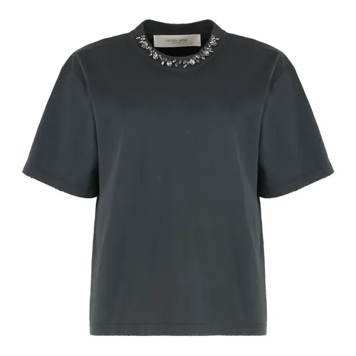 T-shirt with crystals - Golden Goose - Modalova