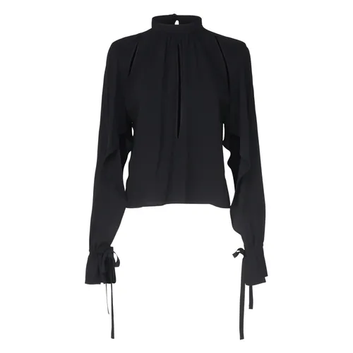Silk Blend Blouse with Vertical Cut-Out - Pinko - Modalova