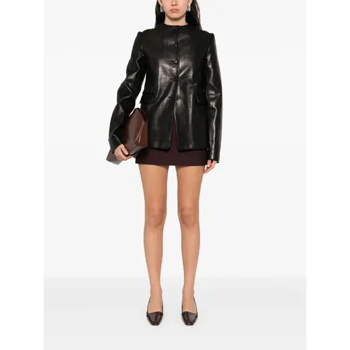 Side Zip Mini Skirt with Details - Khaite - Modalova