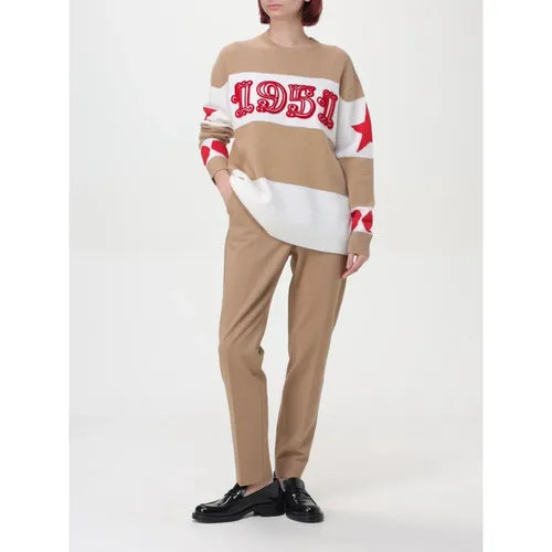Luxurious Camel Knit Pullover Sweater - Max Mara - Modalova