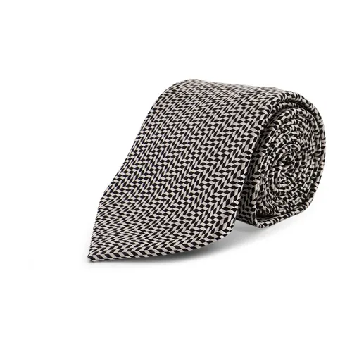 Silk Tie with Micro-pattern - Tom Ford - Modalova