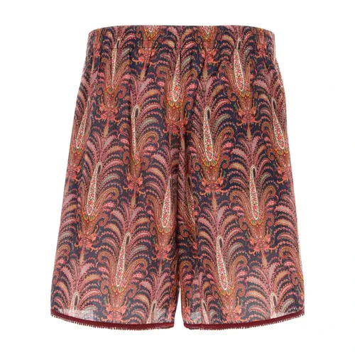 Printed Cotton Bermuda Shorts - Valentino Garavani - Modalova