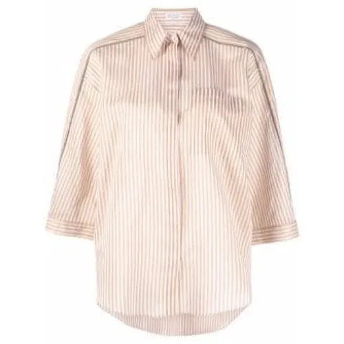 Striped Shirt - Brunello Cucinelli - Modalova