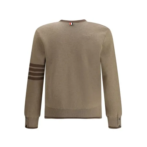 Milano Cardigan with Ribbed Details - Thom Browne - Modalova