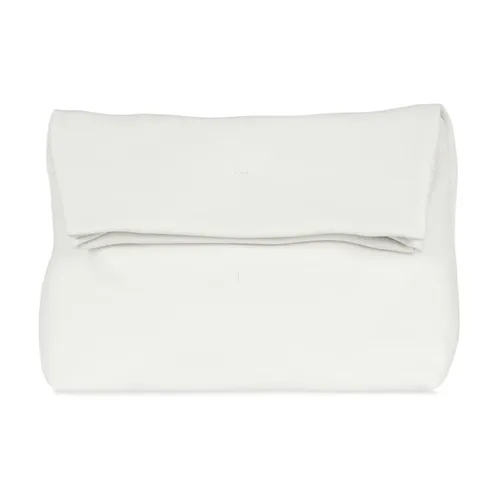 White Leather Foldable Handbag - Cortana - Modalova