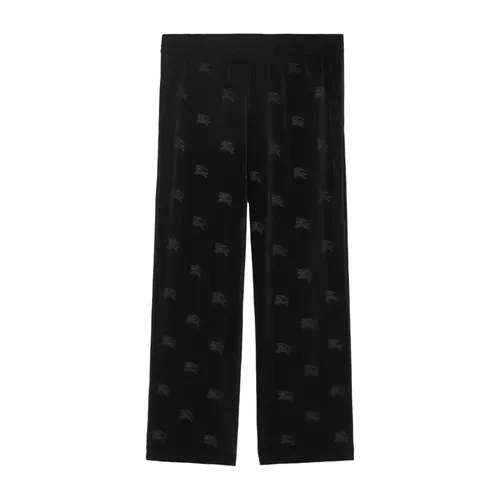 Velvet Monogram Jogging Pants - Burberry - Modalova