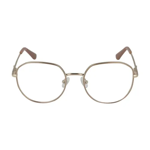 Round Metal Full-Rim Optical Frames with Demo Lenses - Guess - Modalova