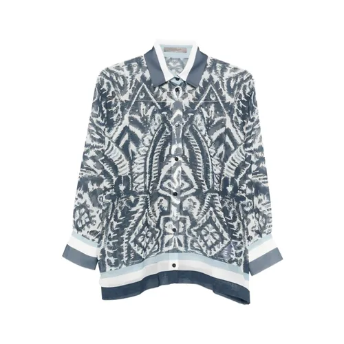 Patterned Buttoned Shirt - D.Exterior - Modalova