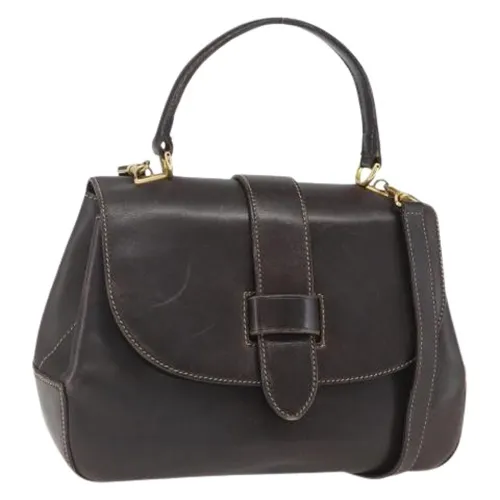 Pre-owned Leather Handbag - Gucci Vintage - Modalova