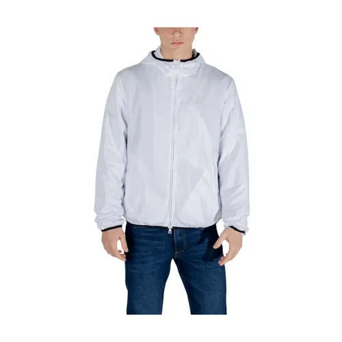 Lightweight White Polyester Jacket - Emporio Armani EA7 - Modalova