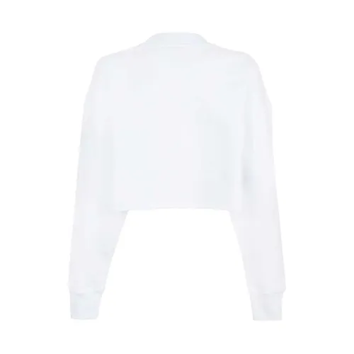 Logo Print Cotton Sweatshirt - Msgm - Modalova