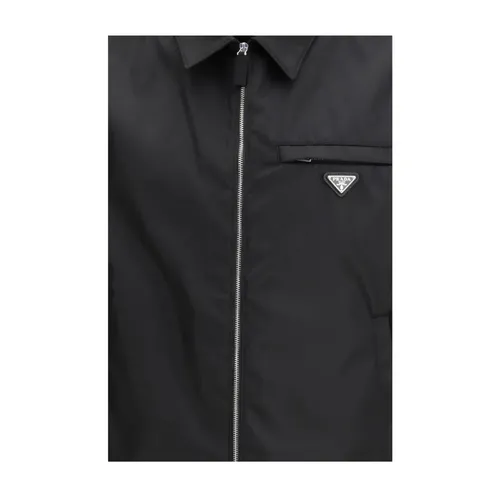 Polyamide Full-Length Jacket - Prada - Modalova